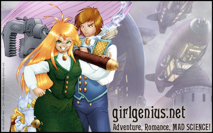Adventures romance. Girl Genius. Girl Genius наука. Фил Фоглио комиксы.