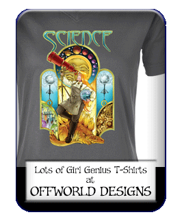 Girl Genius T-shirts at Offworld Designs